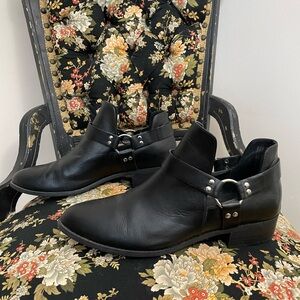 BP for Saks Off 5th Leather Ankle Harness Boots